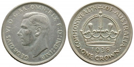 George VI Crown, 1938-(M). Melbourne Mint, AG 
Ref : KM#34 Superbe