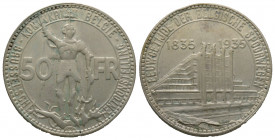 Léopold III (1934-1951). 50 francs, Exposition Universelle 1935, Bruxelles, AG 22. g. Superbe