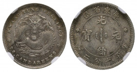 Chine, 10 Cents ND 1890-1908 Kwangtung Ref : L&M 136 NGC MS62