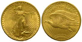 Etats-Unis, Philadelphie, 20 Dollars "Saint-Gaudens” 1924, AU 33,45 g., 34 mm