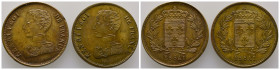 Henri V, Lot de 2 Francs ESSAI, 1831, AE 8 g., 27,3 mm, 10 g., 27,2 mm SUP