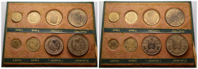 Louis-Philippe Ier, 1840, Boîte contenant 8 essais, refonte des monnaies de cuivre
