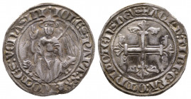 Italie, Etats Pontificaux, Jean XII 1316-1334, Gros Pont-de-Sorgues, MIR 190, Munt 7, CNI 4, AG 3,7 g., 25,5 mm TTB