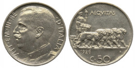 Italie, Vittorio Emanuele III (1900-1946), 50 Centesimi, 1926, AE 5,5 g., 23,9 mm presque FDC