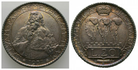 Saint Marin, 20 Lire, 1937, AG 20,10 g., 35,7 mm presque FDC