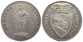 Suisse Ville de Berne, ½ thaler, 1797, AG 14,6 g., 34,5 mm SUP