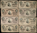 Lot of (8) T-66. Confederate Currency. 1964 $50. Very Fine.
A grouping of eight $50 Confeds in VF condition.
From the "This Buck Stopped Here” Colle...