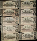 Lot of (18) T-67. Confederate Currency. 1864 $20. Very Fine.
An impressive lot of eighteen $20 Confederates. All are in VF condition.
From the "This...