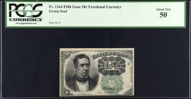 Fr. 1264. 10 Cents. Fifth Issue. PCGS Currency About New 50.
Green seal.
 Estimate: $50.00- $100.00