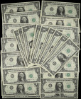 Lot of (40). Fr. 1901-A*. 1963A $1 Federal Reserve Star Notes. Boston. Choice Uncirculated.
Boston was one of the lowest issuers of replacement notes...