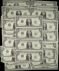 Lot of (71). Fr. 1902-B*. 1963B $1 Federal Reserve Star Notes. New York. Choice Uncirculated.
A grouping of 71 replacement notes, which have the Jose...