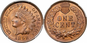 1898 Indian Cent. MS-65 RB (PCGS).
PCGS# 2200. NGC ID: 228T.