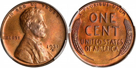 1931-S Lincoln Cent. MS-64 RB (PCGS).
PCGS# 2619. NGC ID: 22D4.