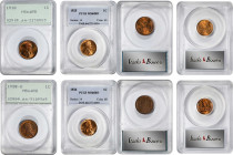 Lot of (4) Mint State Lincoln Cents. Wheat Ears Reverse. (PCGS).
Included are: 1918 MS-64 RB, OGH--First Generation; 1925 MS-64 RD; 1928-D MS-64 RB, ...