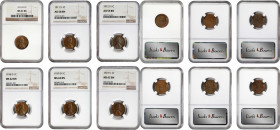 Lot of (6) Early Date Lincoln Cents. (NGC).
Included are: 1911-D MS-61 BN; 1911-S AU-58 BN; 1912-S AU-55 BN; 1918-D MS-62 BN; 1919-D MS-62 BN; and 19...