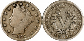 1912-S Liberty Head Nickel. VG-10 (PCGS).
PCGS# 3875. NGC ID: 277R.