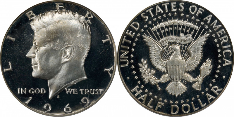 1969-S Kennedy Half Dollar. Proof-69 Deep Cameo (PCGS).
PCGS# 96805.