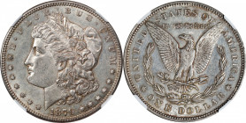 1879-S Morgan Silver Dollar. Reverse of 1878--Partial Collar--Unc Details--Cleaned (NGC).