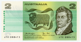 Australia 2 Dollars 1974 - 1984 (ND)
P# 43, N# 202384; # JTC 088415; UNC