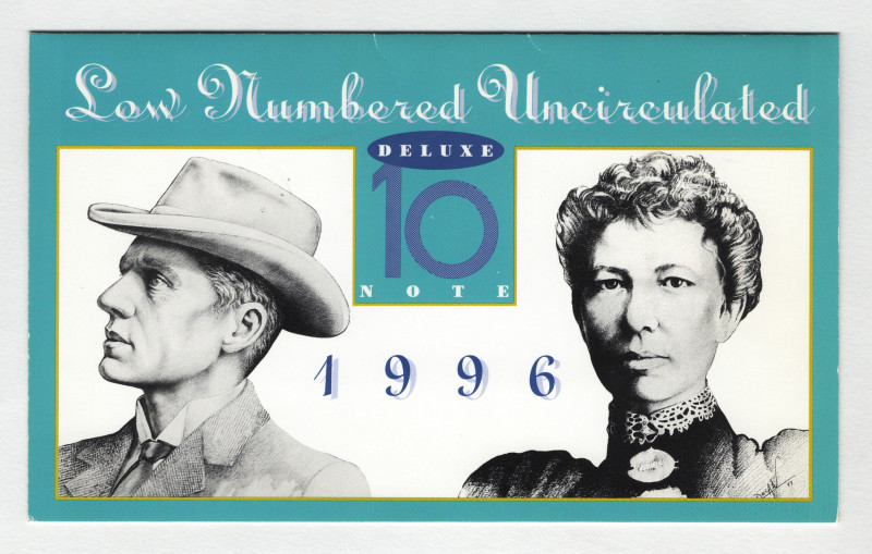 Australia 10 Dollars 1996 Commemorative
P# 52b, N# 202857; # AA96007823; Note i...