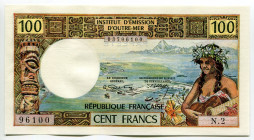 Tahiti 1000 Francs 1971 (ND)
P# 27a, N# 214066; # N.2 96100; UNC