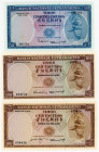 Timor Lot of 3 Notes 1963 - 1967
P# 27, 28, # 306391, 494724, 058436; UNC