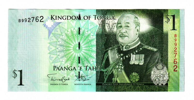 Tonga 1 Paanga 2009
P# 37, N# 206313; # B992762; UNC