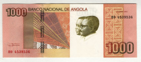 Angola 1000 Kwanzas 2012
P# 156a, N# 207561; # HO4539536; UNC