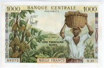 Cameroon 1000 Francs 1962 (ND)
P# 12b, N# 257692; # X.25 89272; VF
