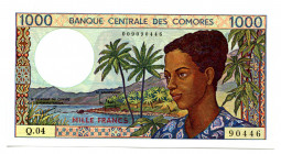 Comoros 1000 Francs 1994 (ND)
P# 11b, N# 240811; # 009090446; UNC