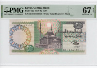 Egypt 20 Pounds 1978 - 1982 PMG 67
P# 52a, N# 207654; # 12/M 0418082
