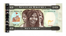Eritrea 10 Nakfa 1997
P# 3, N# 206310; # AF3689218; UNC