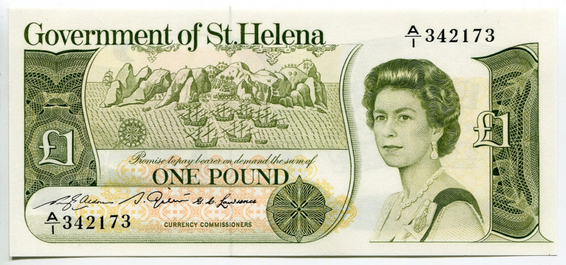 Saint Helena 1 Pound 1981
P# 9a, N# 214058; # A1-342173; UNC