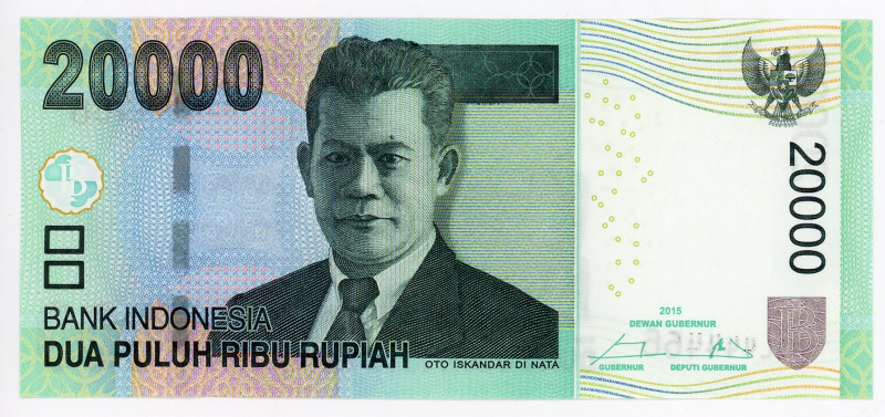 Indonesia 20000 Rupiah 2015 Fancy Number
P# 144, N# 203996; MJL 444466; UNC