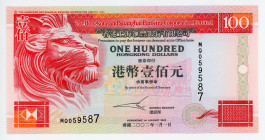 Hong Kong 100 Dollars 2002
P# 203d, N# 211291; #MQ059587; UNC