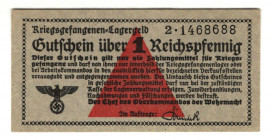 Germany - Third Reich Lagergeld 1 Reichspfennig 1939 (ND)
P# NL; Ro# 515, # 2-1468688; UNC