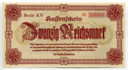 Germany - Third Reich 20 Reichsmark 1945
P# 187, N# 208959; # AN 035945; UNC