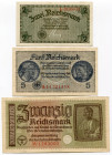 Germany - Third Reich Lot of 4 Banknotes
VF-XF