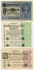 Germany - Third Reich Lot of 9 Banknotes 1917 - 1937
Various Dates & Denominations