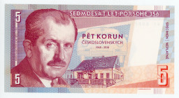 Germany - FRG 5 Schilling 2019 Specimen "Porshe 356"
# A1 000215; Fantasy Banknote; Limited Edition; Made by Matej Gábriš; BUNC