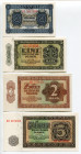 Germany - DDR Lot of 9 Notes 1948 Full Set of 1948 Issue
P# 8b - 16a, UNC