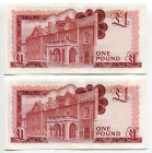 Gibraltar 2 x 1 Pound 1988 With Consecutive Numbers
P# 20e, N# 202086; UNC