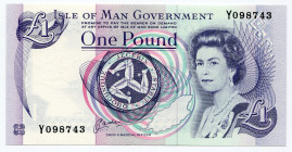 Isle of Man 1 Pound 1983
P# 38, # Y098743; UNC.