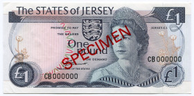 Jersey 1 Pound 1976 Specimen
P# 11s, N# 205957; # CB000000; UNC