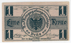 Austria Brux 1 Krone 1916 (ND) POW Camp
Concentration Camp; XF+