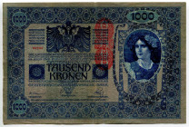 Austria 1000 Kronen 1902 (1919)
P# 59, KK# 141, N# 206950; # 1482 88282; VF
