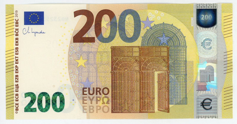 European Union Austria 200 Euro 2019 Fancy Number
P# 25, N# 208216; # NB2325342...