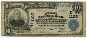 United States New Jersey FNB of Morristown 10 Dollars 1905
P# NL, New Orleans Canal Bank Serias B; UNC