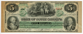 United States South Carolina 5 Dollars 1872
N# 248604; # E 10923 6339; F+