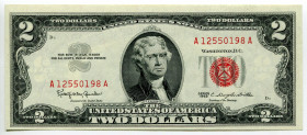 United States 2 Dollars 1963
P# 188, N# 212833; # A11937124A; VF+